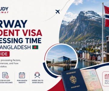 Norway student visa processing time from Bangladesh 2026 guide covering UDI study permit timeline, peak season delays and application process for Bangladeshi students.